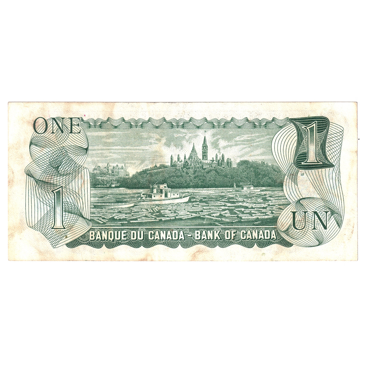 BC-46bA 1973 Canada $1 Crow-Bouey, EAX, Circ