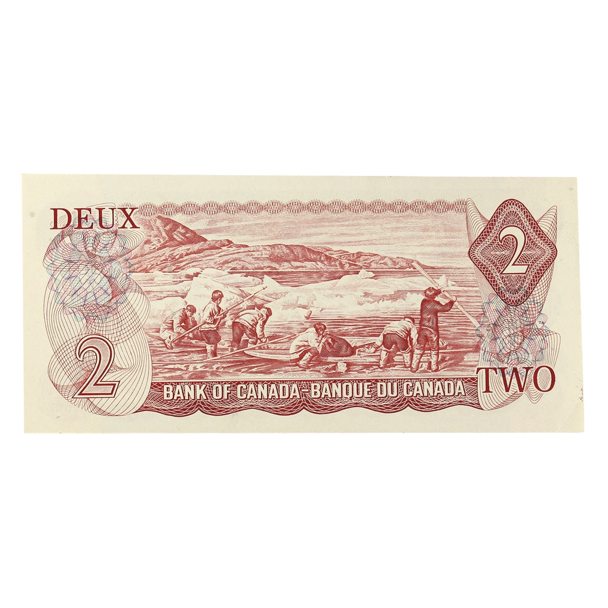 BC-47a 1974 Canada $2 Lawson-Bouey, RV, Almost Uncirculated (AU50)