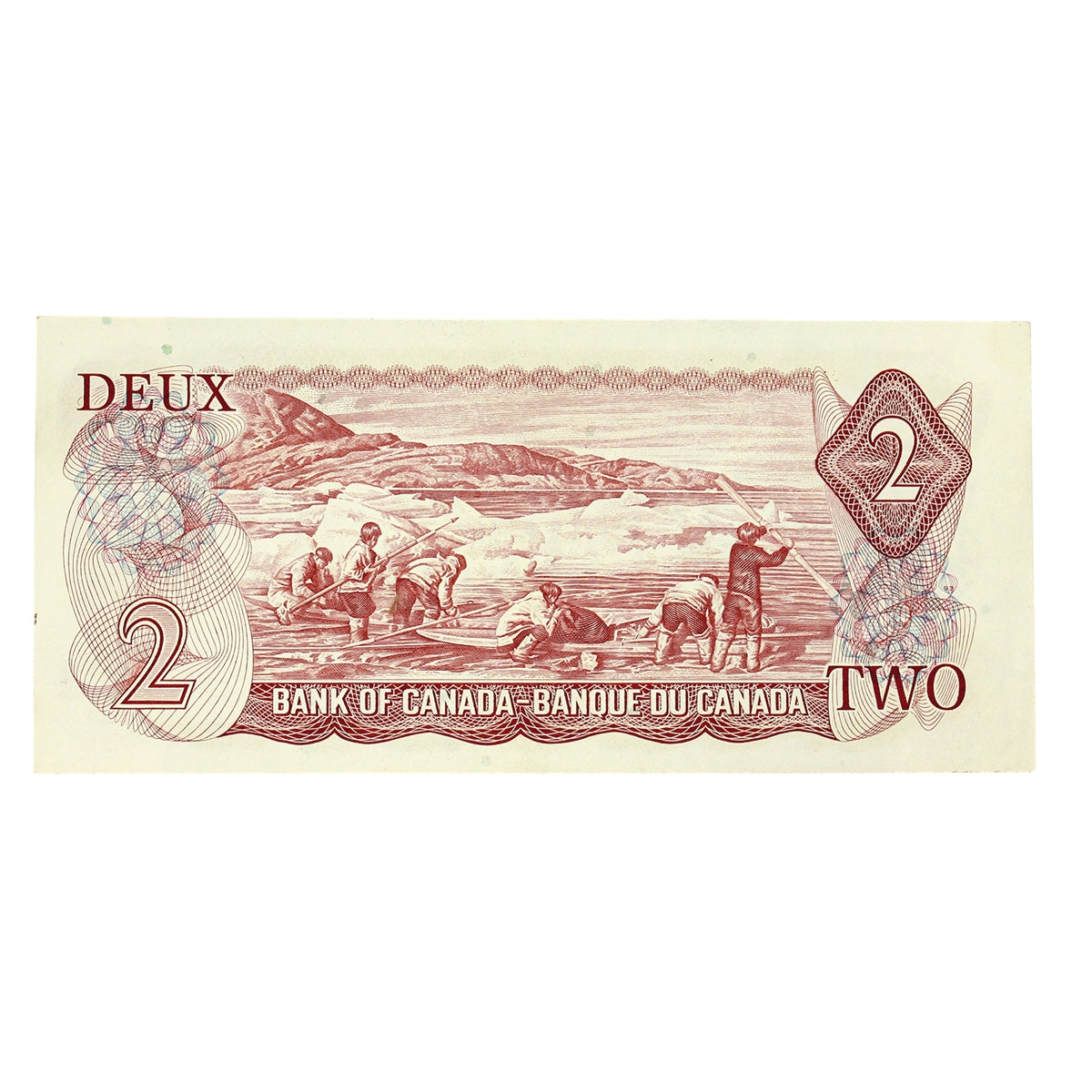 BC-47a-i 1974 Canada $2 Lawson-Bouey, ABV, Almost Uncirculated (AU50)