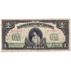 DC-23b 1917 Dominion $1 Various-Saunders, No Seal Series V, Fine (F12)