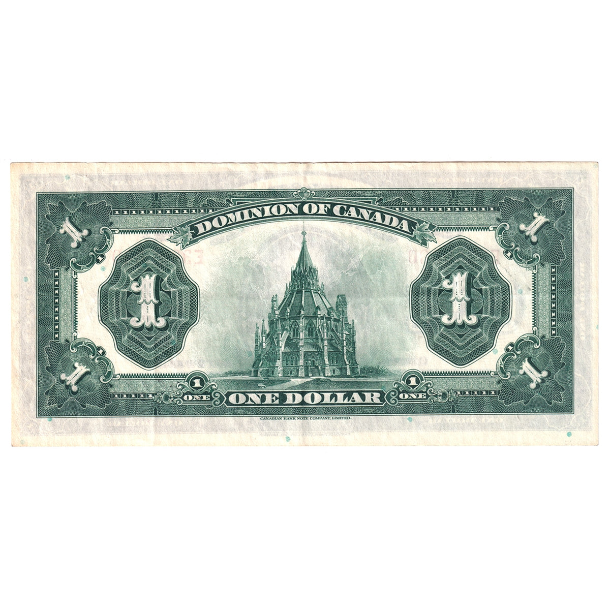 DC-25o 1923 Dominion $1 Campbell-Clark, Black Seal, Group 4, Series E, Extra Fine (EF40)