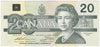 BC-58a 1991 Canada $20 Thiessen-Crow, EIB, Almost Uncirculated (AU50)