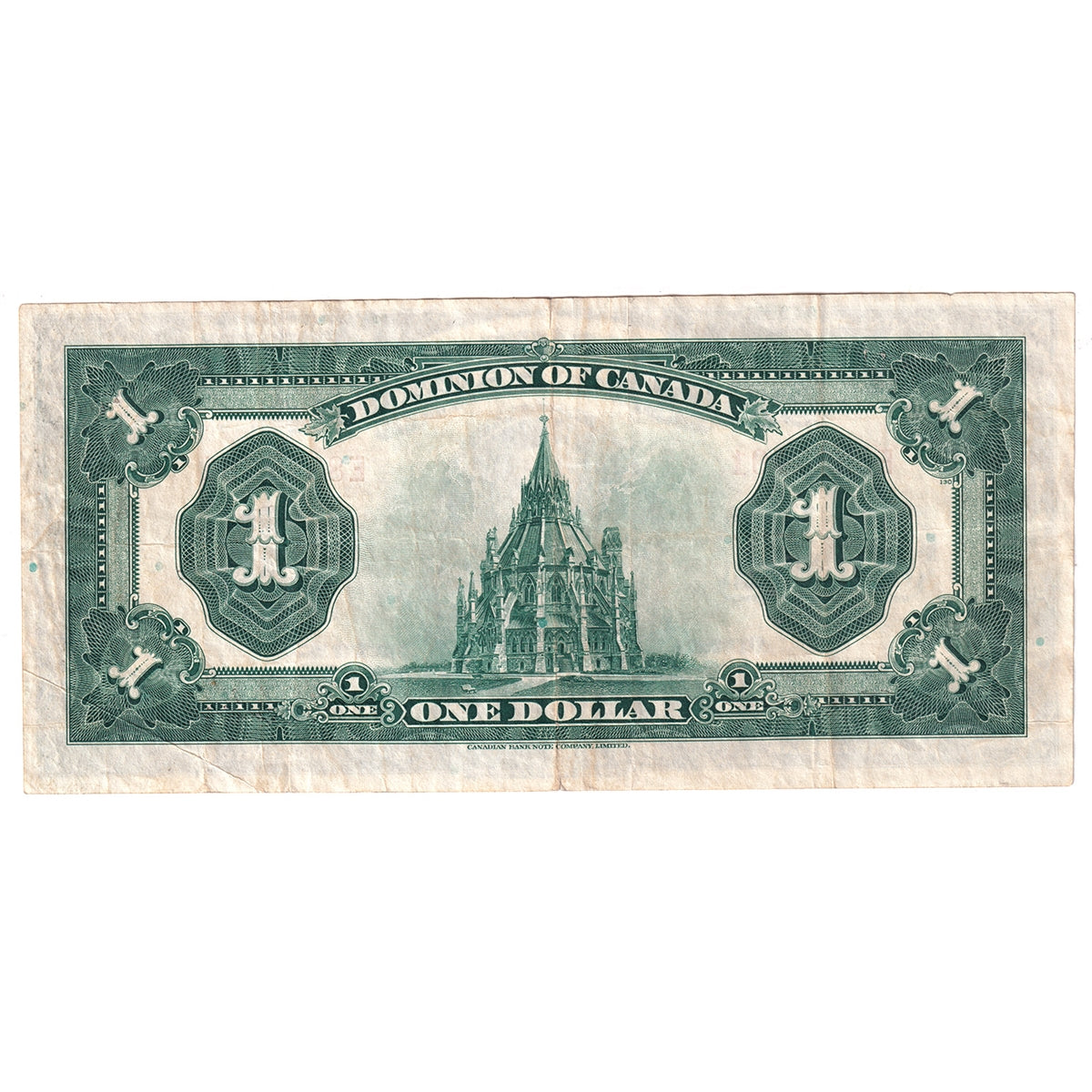 DC-25o 1923 Dominion $1 Campbell-Clark, Black Seal, Group 4, Series E, VF-EF (VF30)