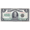 DC-25o 1923 Dominion $1 Campbell-Clark, Black Seal 4, F-VF