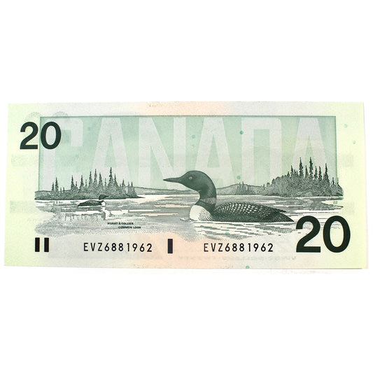 BC-58d 1991 Canada $20 Knight-Dodge, EVZ, UNC