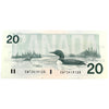 BC-58d 1991 Canada $20 Knight-Dodge, EWT, CUNC