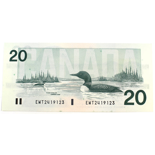 BC-58d 1991 Canada $20 Knight-Dodge, EWT, CUNC