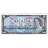 BC-39a 1954 Canada $5 Beattie-Coyne, L/C, Almost Uncirculated (AU50)