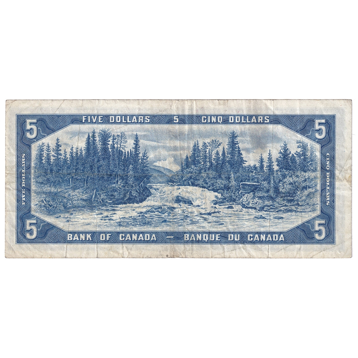 BC-39aA 1954 Canada $5 Beattie-Coyne, *A/C, Very Fine (VF20)