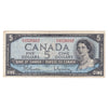 BC-39b 1954 Canada $5 Beattie-Rasminsky, E/S, Fine (F12)