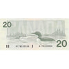 BC-58a-ii 1991 Canada $20 Thiessen-Crow, AIT, Almost Uncirculated (AU50)