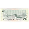 BC-58b-i 1991 Canada $20 Bonin-Thiessen, ASP, AU-UNC (AU55)