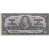 BC-24b 1937 Canada $10 Gordon-Towers, O/D, EF