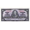 BC-24b 1937 Canada $10 Gordon-Towers, X/D, Extra Fine (EF40)