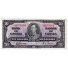BC-24b 1937 Canada $10 Gordon-Towers, Y/D, Extra Fine (EF40)
