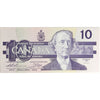 BC-57a 1989 Canada $10 Thiessen-Crow, ADT, AU-UNC (AU55)
