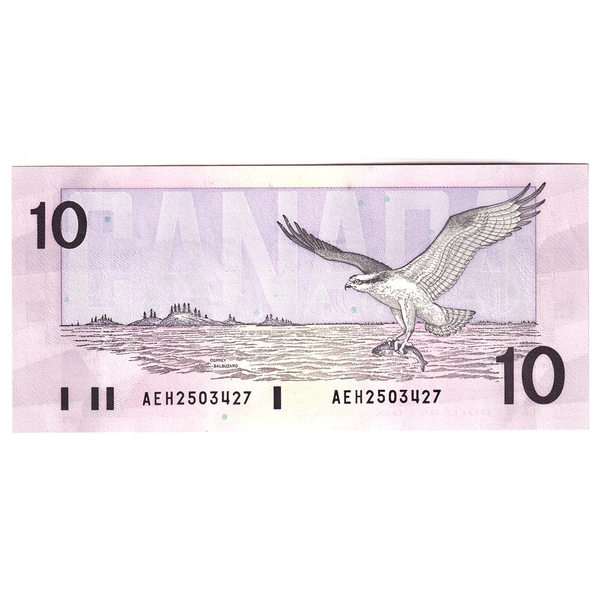 BC-57a 1989 Canada $10 Thiessen-Crow, AEH, AU-UNC (AU55)