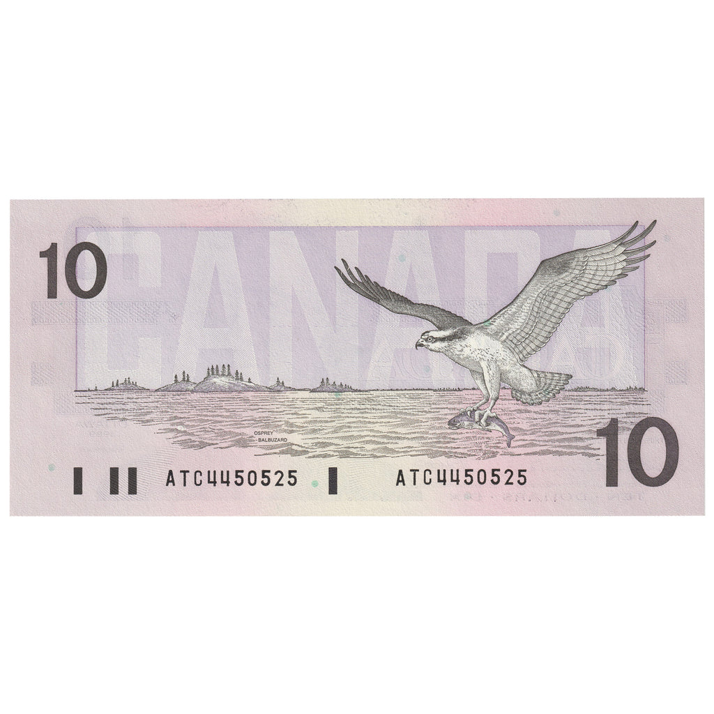 BC-57a 1989 Canada $10 Thiessen-Crow, ATC, UNC