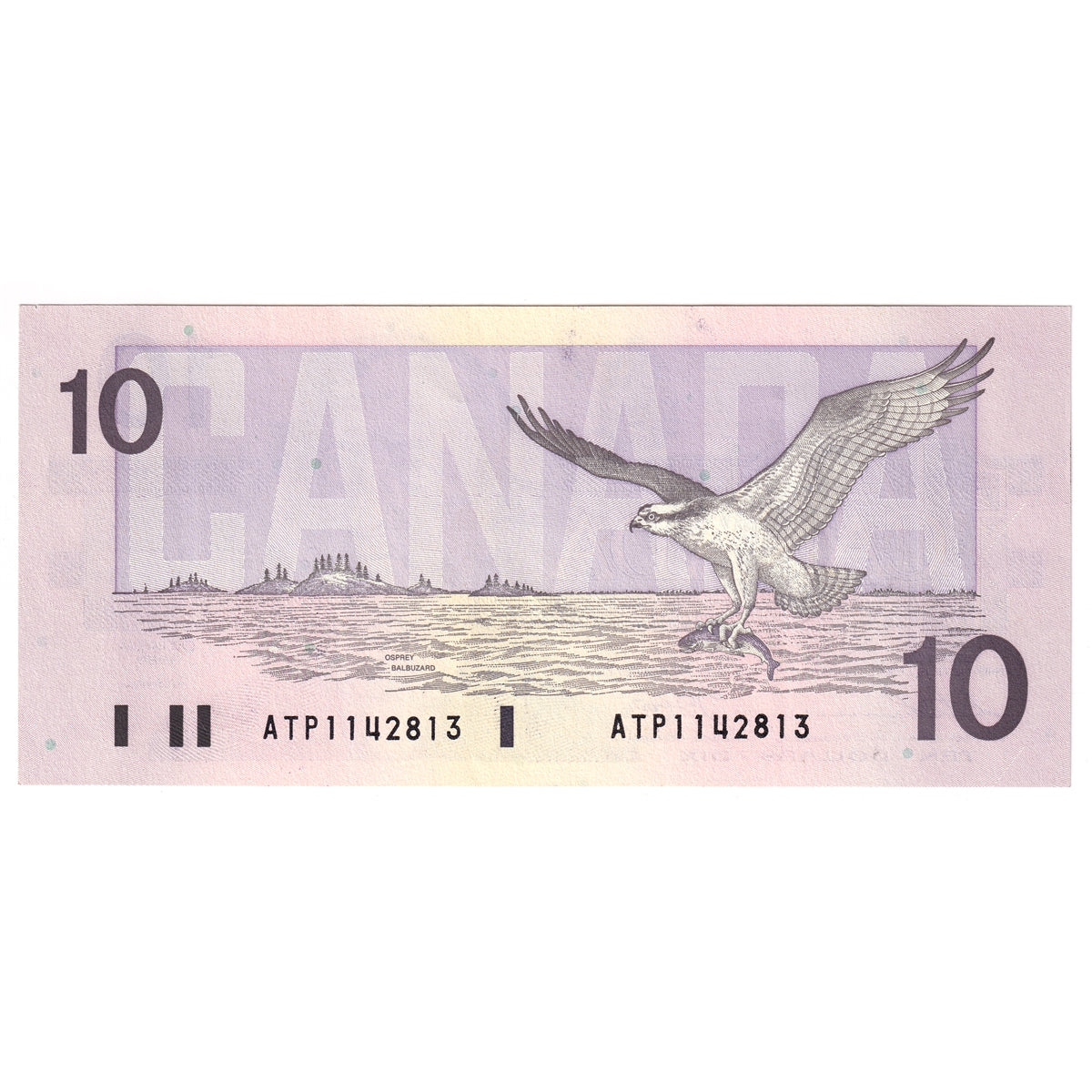 BC-57a 1989 Canada $10 Thiessen-Crow, ATP, Uncirculated (MS60)