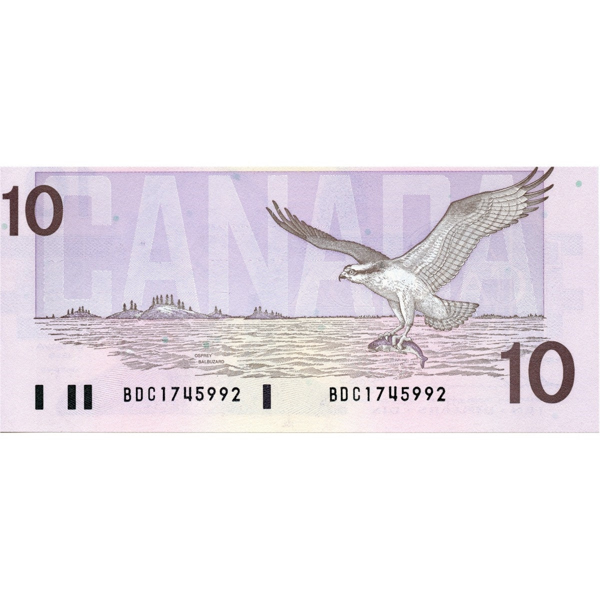 BC-57a 1989 Canada $10 Thiessen-Crow, BDC, AU-UNC (AU55)