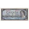 BC-39b 1954 Canada $5 Beattie-Rasminsky, I/S, Fine (F12)