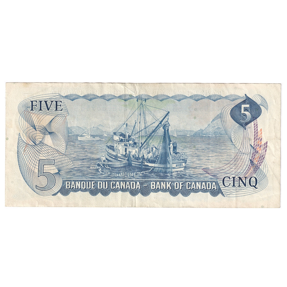 BC-48b 1972 Canada $5 Lawson-Bouey, SC, Very Fine (VF20)