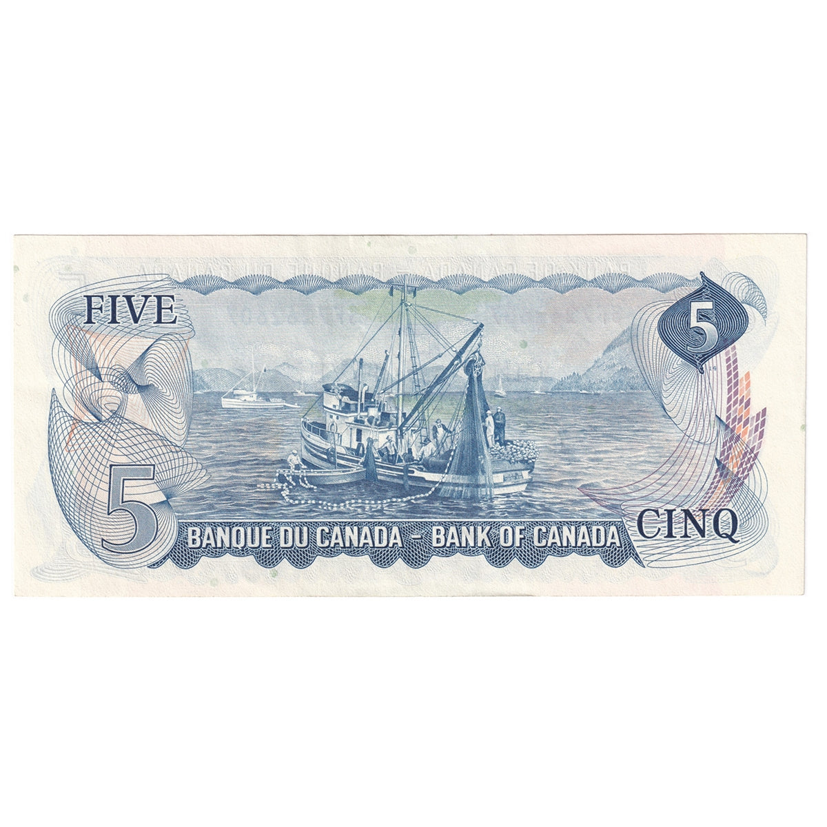 BC-48b 1972 Canada $5 Lawson-Bouey, SF, Almost Uncirculated (AU50)
