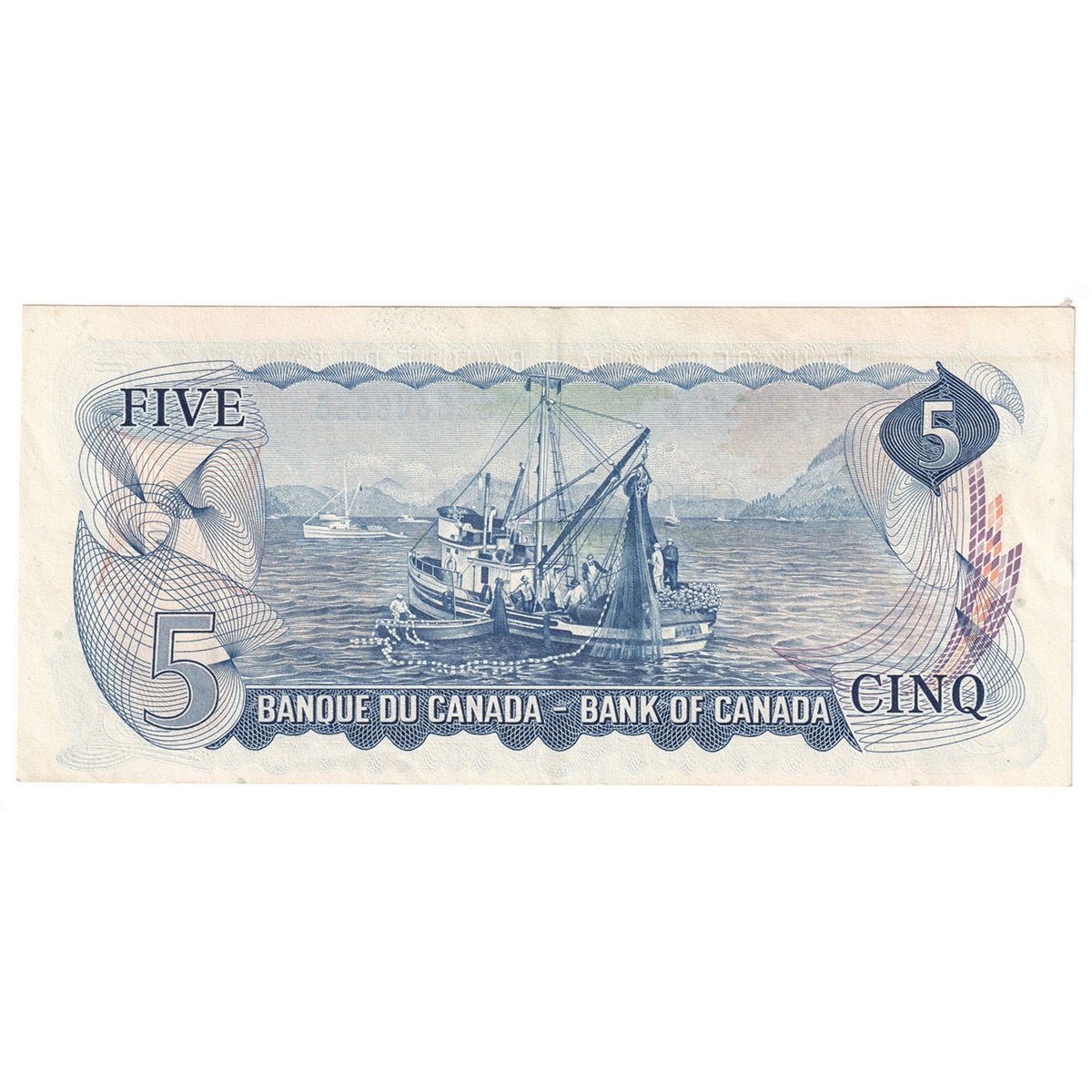 BC-48b 1972 Canada $5 Lawson-Bouey, SG, Extra Fine (EF40)