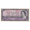 BC-40a 1954 Canada $10 Beattie-Coyne, O/D, Very Fine (VF20)
