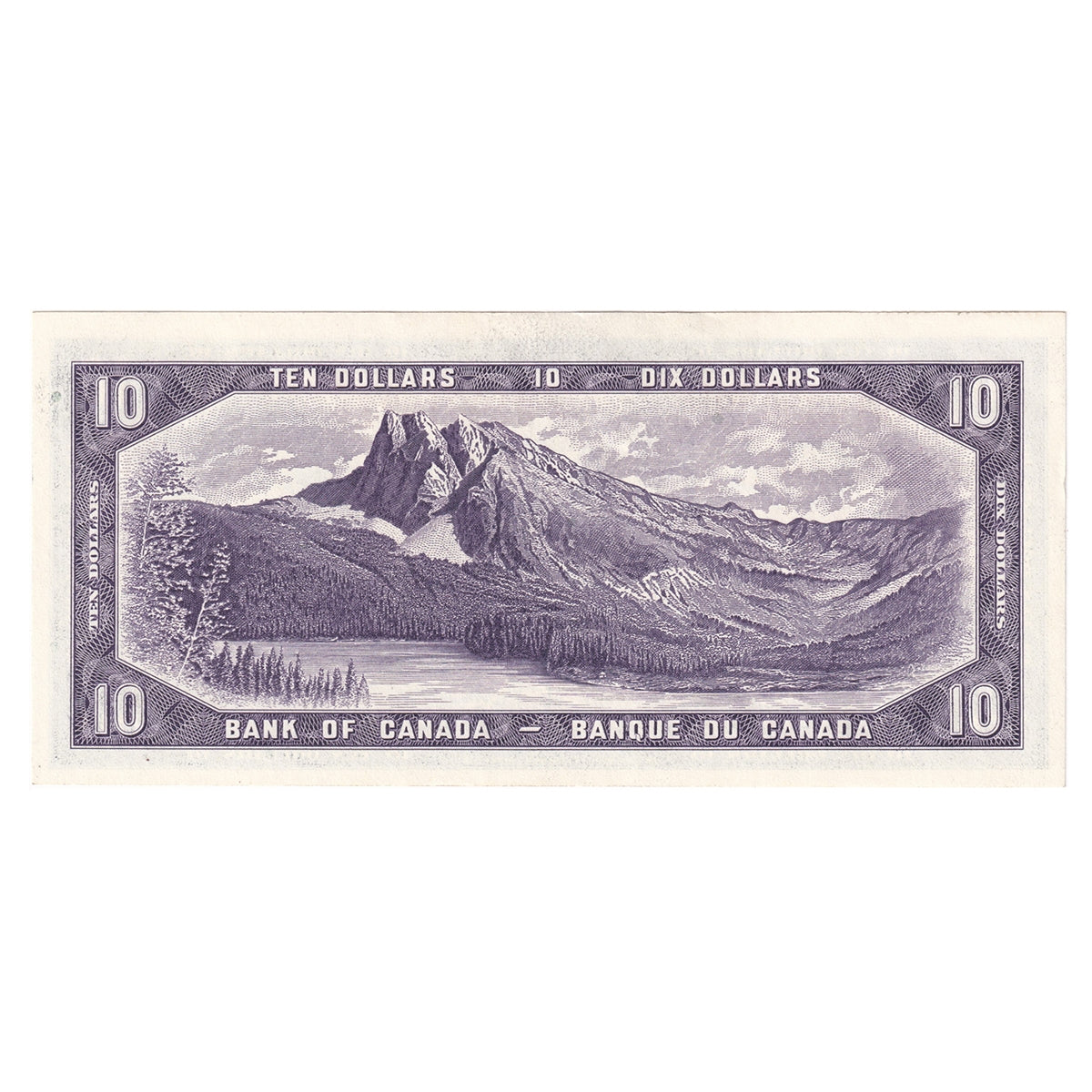 BC-40bA 1954 Canada $10 Beattie-Rasminsky, *B/D, AU-UNC (AU55)