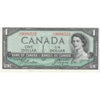 BC-37a 1954 Canada $1 Beattie-Coyne, G/L, EF-AU (EF45)