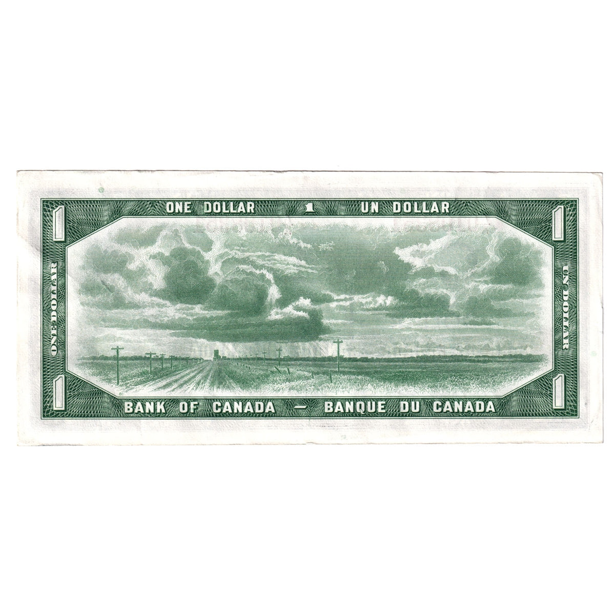 BC-37bA 1954 Canada $1 Beattie-Rasminsky, *A/A, Almost Uncirculated (AU50)