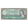 BC-37c 1954 Canada $1 Bouey-Rasminsky, N/F, Uncirculated (MS60)