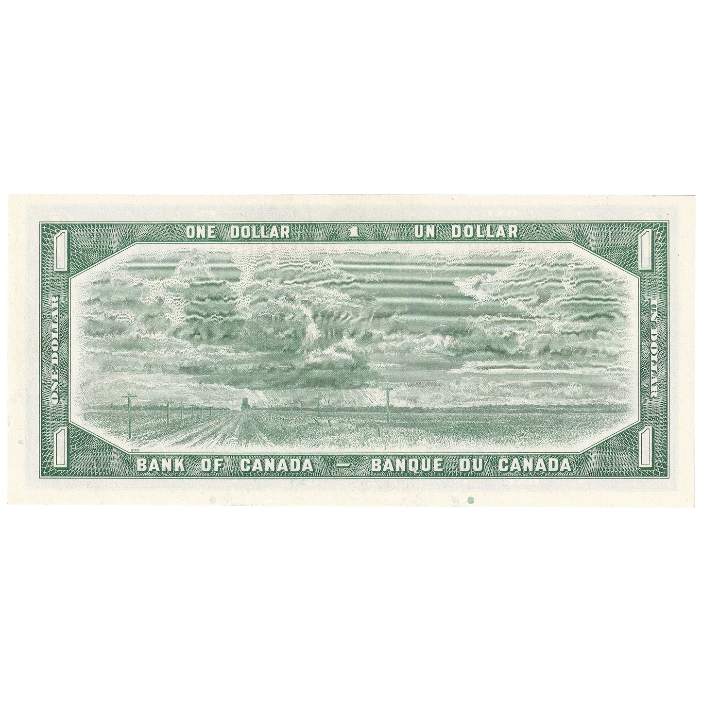 BC-37c 1954 Canada $1 Bouey-Rasminsky, N/F, Uncirculated (MS60)