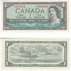 BC-37d 1954 Canada $1 Lawson-Bouey, V/F, Almost Uncirculated (AU50)