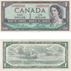 BC-37dA 1954 Canada $1 Lawson-Bouey, *X/F, VF-EF