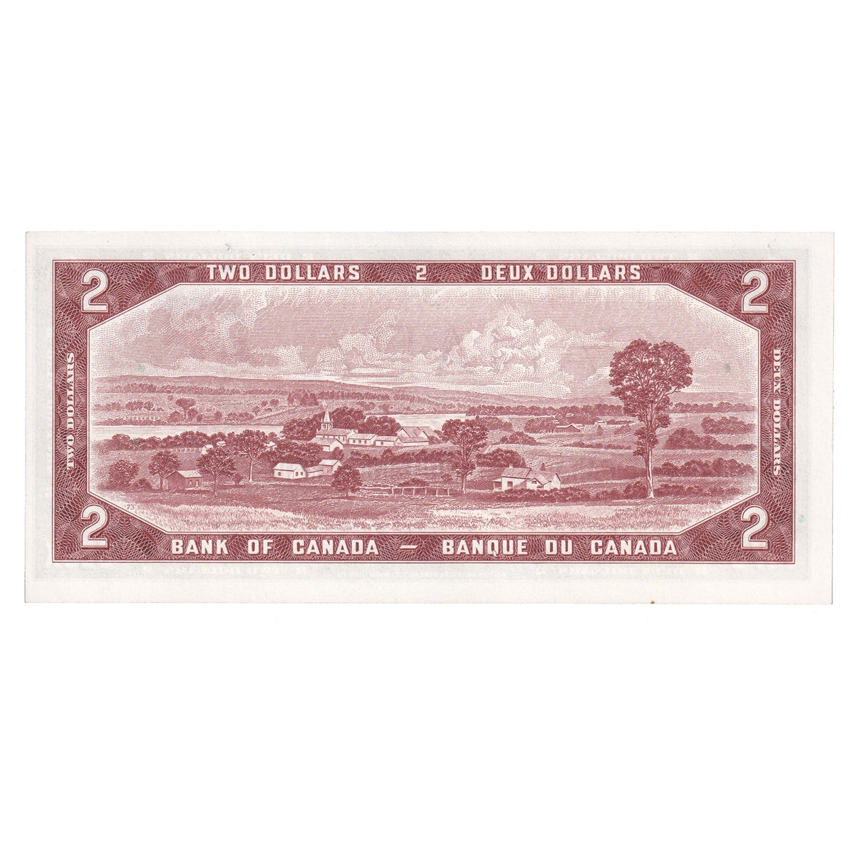 BC-38b 1954 Canada $2 Beattie-Rasminsky, E/R, Choice Uncirculated (CUNC63)