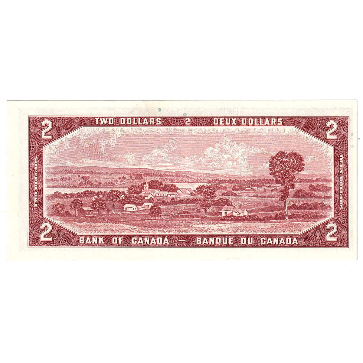 BC-38c 1954 Canada $2 Bouey-Rasminsky, I/G, AU-UNC (AU55)