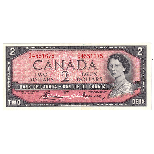 BC-38c 1954 Canada $2 Bouey-Rasminsky, I/G, EF