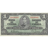 BC-21c 1937 Canada $1 Gordon-Towers, X/A, Very Fine (VF20)