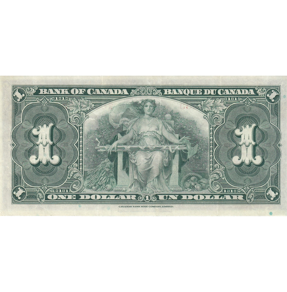 BC-21c 1937 Canada $1 Gordon-Towers, X/A, Very Fine (VF20)