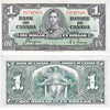BC-21d 1937 Canada $1 Coyne-Towers, W/N, Almost Uncirculated (AU50)