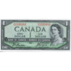 BC-29b 1954 Canada $1 Beattie-Coyne, Devil's Face, M/A, Extra Fine (EF40)