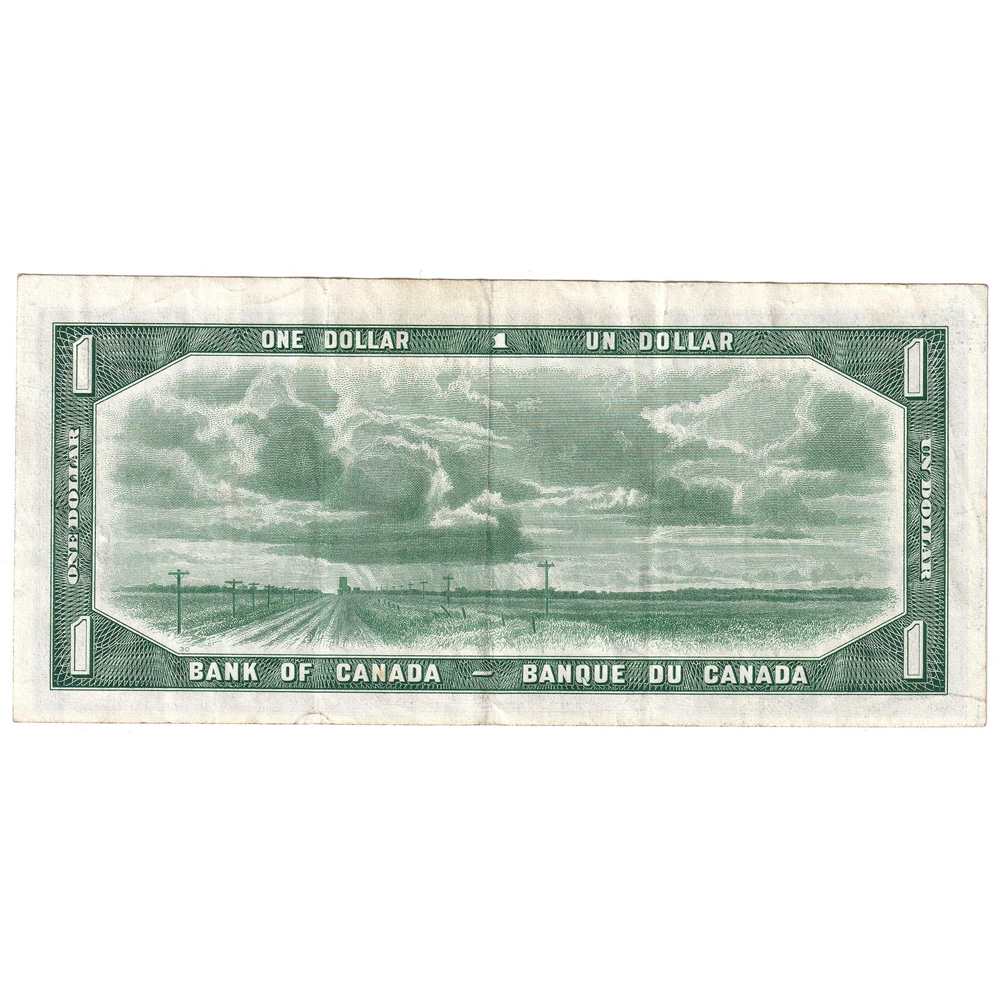 BC-29b 1954 Canada $1 Beattie-Coyne, Devil's Face, R/A, VF-EF (VF30)