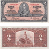 BC-22c 1937 Canada $2 Coyne-Towers, H/R, Extra Fine (EF40)