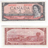 BC-38a 1954 Canada $2 Beattie-Coyne, O/B, Extra Fine (EF40)