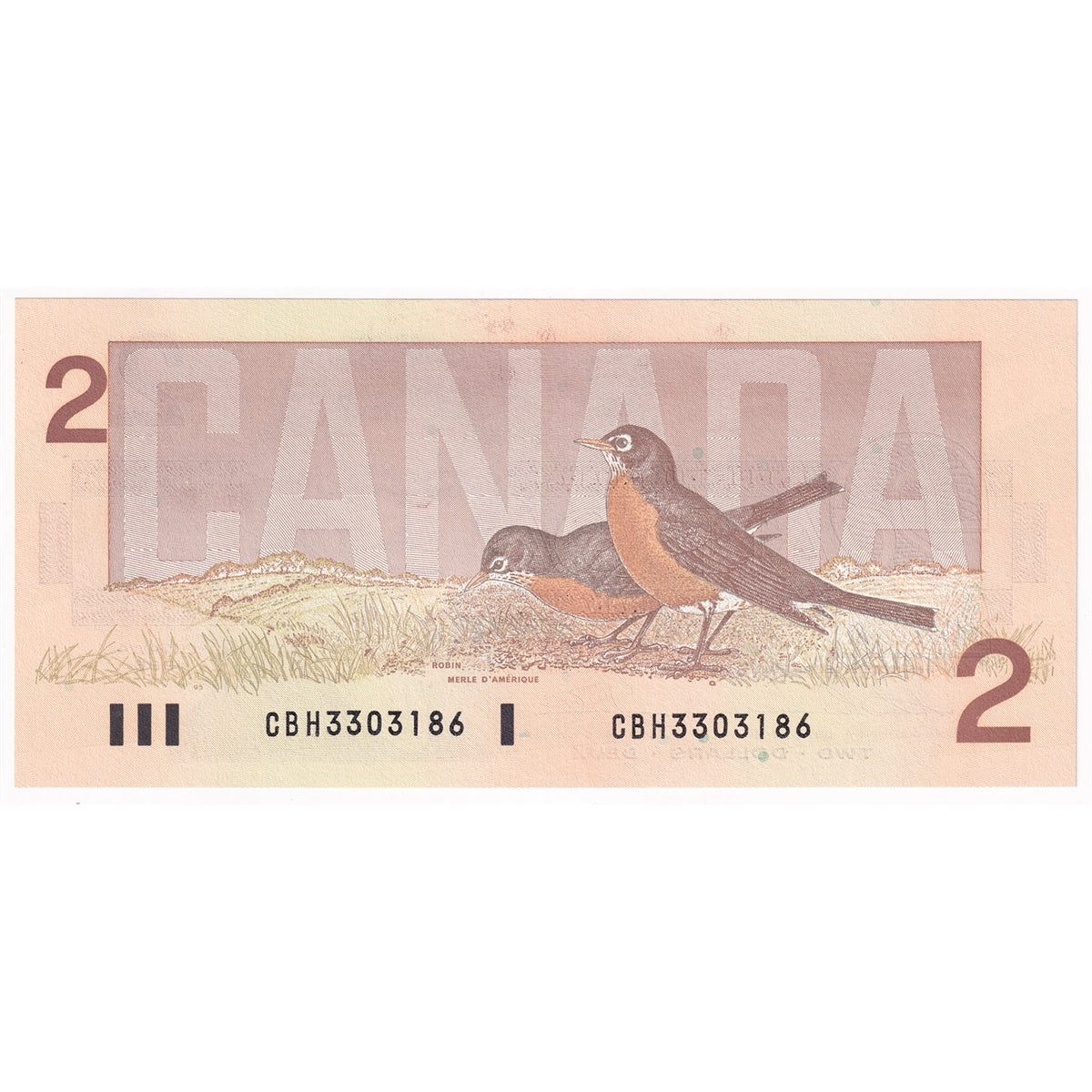 BC-55b 1986 Canada $2 Thiessen-Crow, CBH, Choice Uncirculated (CUNC63)