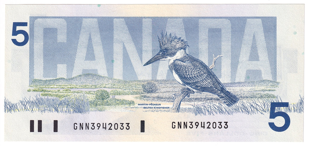BC-56b 1986 Canada $5 Thiessen-Crow, GNN, CUNC