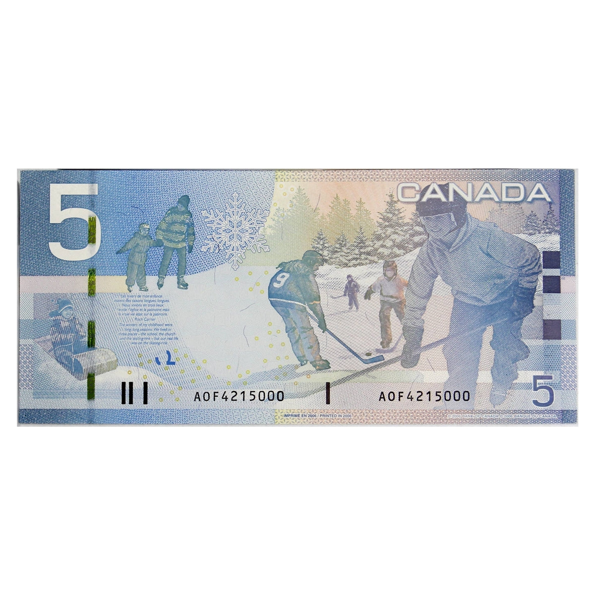 BC-67a 2006 Canada $5 Jenkins-Dodge, AOF, CUNC