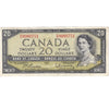 BC-41b 1954 Canada $20 Beattie-Rasminsky, B/W, VF-EF